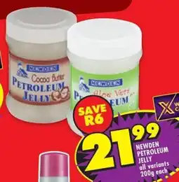 Shoprite Newden petroleum jelly all variants offer