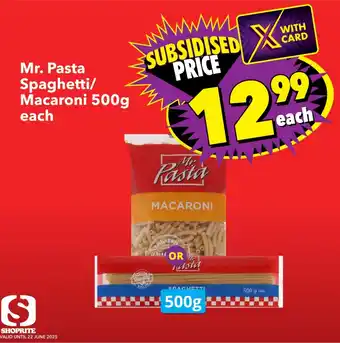 Shoprite Mr. Pasta Spaghetti/ Macaroni offer