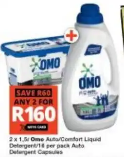 Checkers Omo Auto/Comfort Liquid Detergent/ Auto Detergent Capsule offer