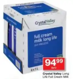 Checkers Crystal Valley Long Life Full Cream Mik offer