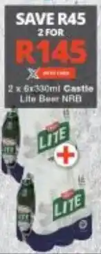 Checkers Castle Lite Beer NRB offer