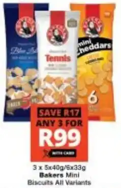 Checkers Bakers Mini Biscuits All Variants offer