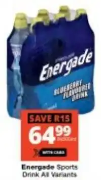 Checkers Energade Sports Drink All Variants offer