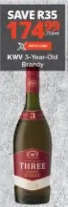 Checkers KWV 3-Year-Old Brandy offer
