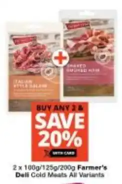 Checkers Farmer's Deli Cold Meats All Variants offer