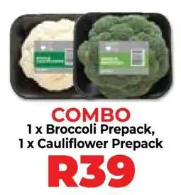 Food Lover's Market COMBO 1 x Broccoli Prepack, 1 x Cauliflower Prepack offer