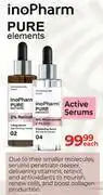 Dis-Chem Ino Pharm Pure Elements Active Serums-Each offer