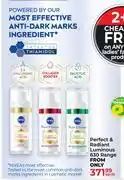 Dis-Chem Nivea Perfect & Radiant Luminous 630 Face Care Products-Each offer