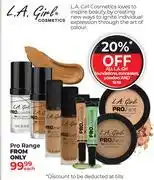 Dis-Chem L.A.Girl Pro Foundations, Concealers, Powders & Tints-Each offer