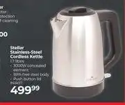 Dis-Chem Stellar Stainless Steel Cordless Kettle 1.7L offer