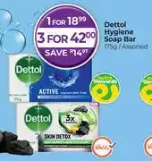 Dis-Chem Dettol Hygiene Soap Bar Assorted-175g offer
