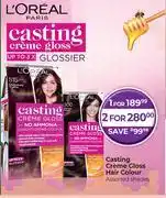 Dis-Chem L'Oreal Casting Creme Gloss Hair Colour Assorted Shades-For 1 offer