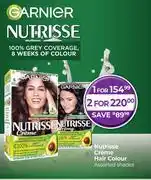 Dis-Chem Garnier Nutrisse Creme Hair Colour Assorted Shades-For 1 offer