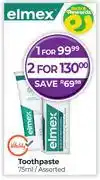 Dis-Chem Elmex Toothpaste Assorted-75ml offer