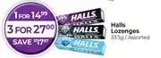 Dis-Chem Halls Lozenges Assorted-33.5g offer