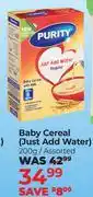 Dis-Chem Purity Baby Cereal (Just Add Water) Assorted-200g offer