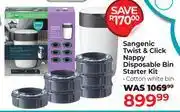Dis-Chem Tommee Tippee Sangenic Twist & Click Nappy Disposable Bin Starter Kit offer