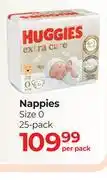 Dis-Chem Huggies Nappies Size 0 25 Pack-Per Pack offer