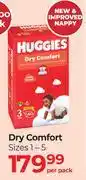 Dis-Chem Huggies Dry Comfort Sizes 1-5-Per Pack offer