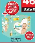 Dis-Chem Pampers Premium Care Nappies Sizes 3-5 Mega Box-Per Pack offer