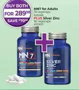 Dis-Chem MN7 For Adults 30 Vegecaps Plus Silver Zinc 60 Vegecaps- For Both offer