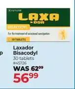 Dis-Chem Laxador Bisacodyl 30 Tablets offer