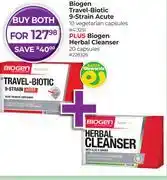 Dis-Chem Biogen Travel Biotic 9 Strain Acute 10 Vegetarian Capsules-For Both offer