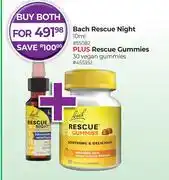 Dis-Chem Bach Rescue Night 10ml Plus Rescue Gummies 30 Vegan Gummies-For Both offer