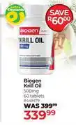 Dis-Chem Biogen Krill Oil 500mg 60 Tablets offer