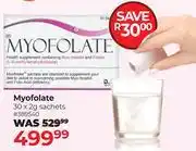 Dis-Chem Myofolate 30 x 2g Sachets 389540 offer