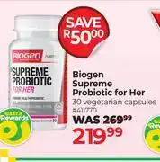 Dis-Chem Biogen Supreme Probiotic For Her 411770 offer