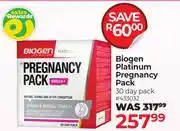 Dis-Chem Biogen Platinum Pregnancy Pack 30 Day Pack 433032 offer