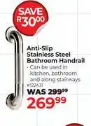 Dis-Chem Anti-Slip Stainless steel Bathroom Handrail 122431 offer