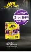 Dis-Chem NPL Anarchy Pre-Workout Assorted-For 1 x 160g offer