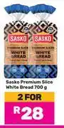 Game Sasko Premium Slice White Bread-For 2 x 700g offer