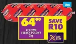 Shoprite Renown french polony offer
