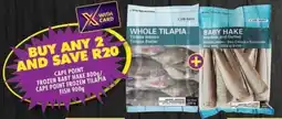 Shoprite Cape point frozen baby hake/ Cape point frozen tilapia fish offer