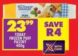 Shoprite Today frozen puff pastry offer