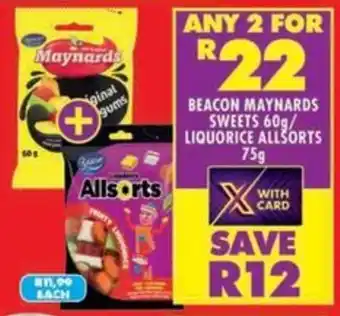 Shoprite Beacon maynards sweets/ liquorice allsorts offer
