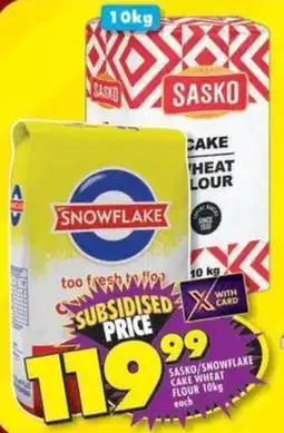 Shoprite Sasko/snowflake cake wheat flour offer