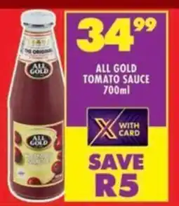 Shoprite All gold tomato sauce offer
