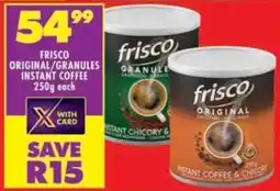Shoprite Frisco original/granules instant coffee offer