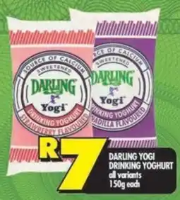 Shoprite Darling yogi drinking yoghurt all variants offer