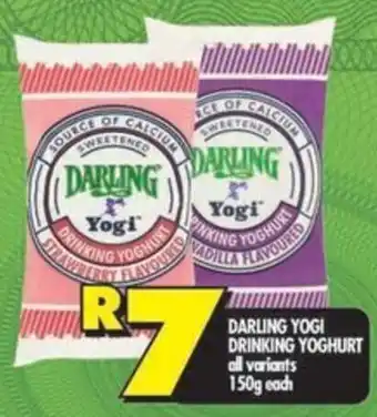 Shoprite Darling yogi drinking yoghurt all variants offer
