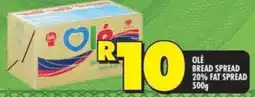 Shoprite Olé bread spread 20% fat spread offer