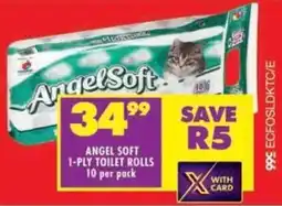 Shoprite Angel soft 1-ply toilet rolls offer