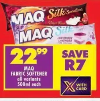 Shoprite Maq fabric softener offer