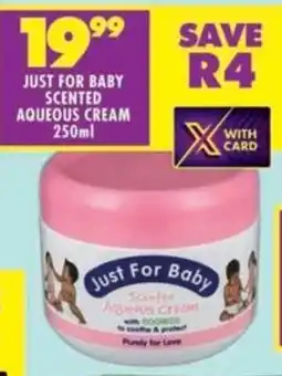 Shoprite Just for baby scented aqueous cream offer