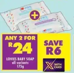 Shoprite Lovies baby soap all variants offer