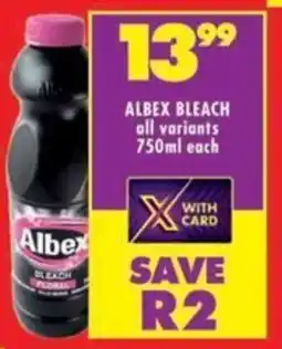 Shoprite Albex bleach all variants offer